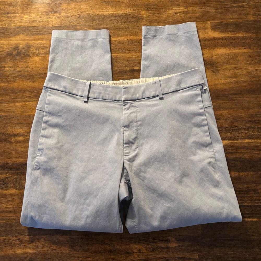 Lululemon Men's 36 x 29 Pant Shadow Lite Oxford Chino Cotton Blend Light Blue - Picture 5 of 13